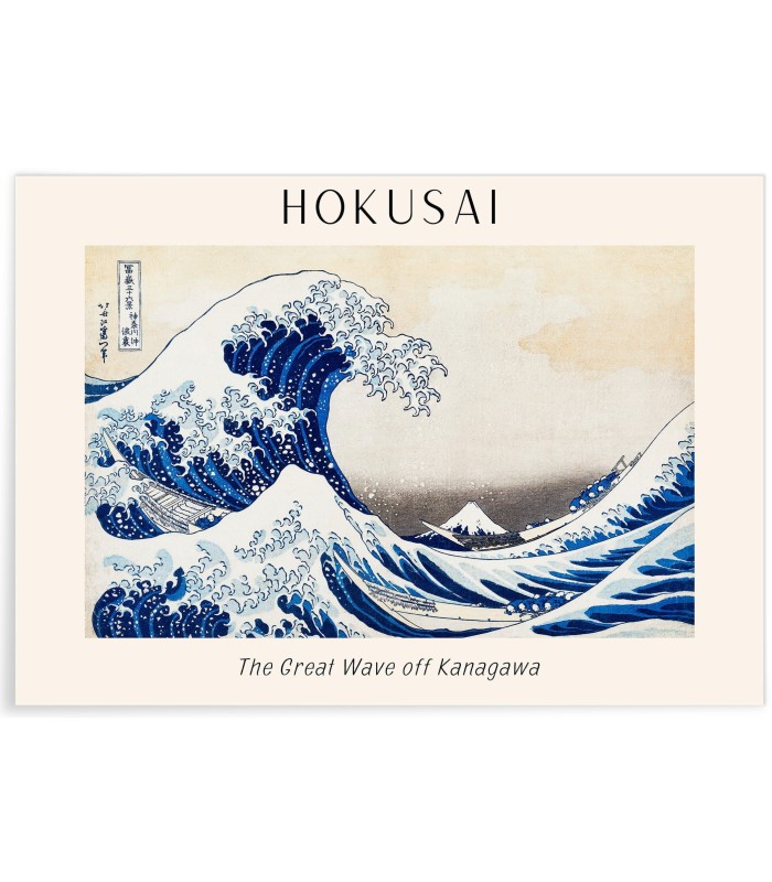 Affiche Hokusai "The Great Wave off Kanagawa"