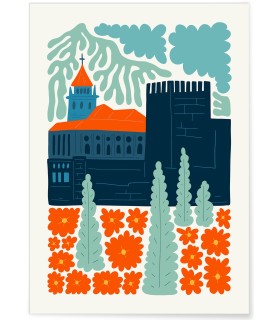 Affiche Espagne Alhambra