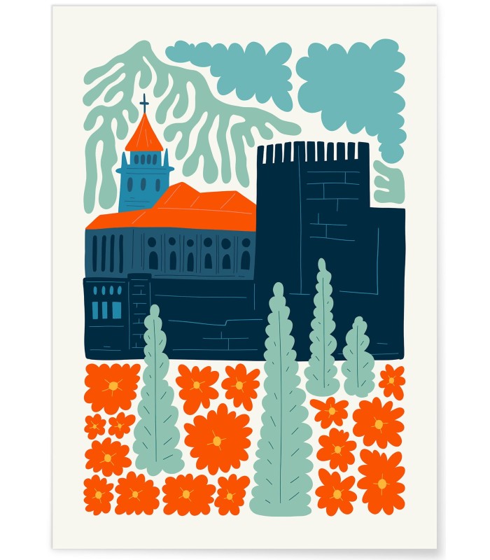 Affiche Espagne Alhambra