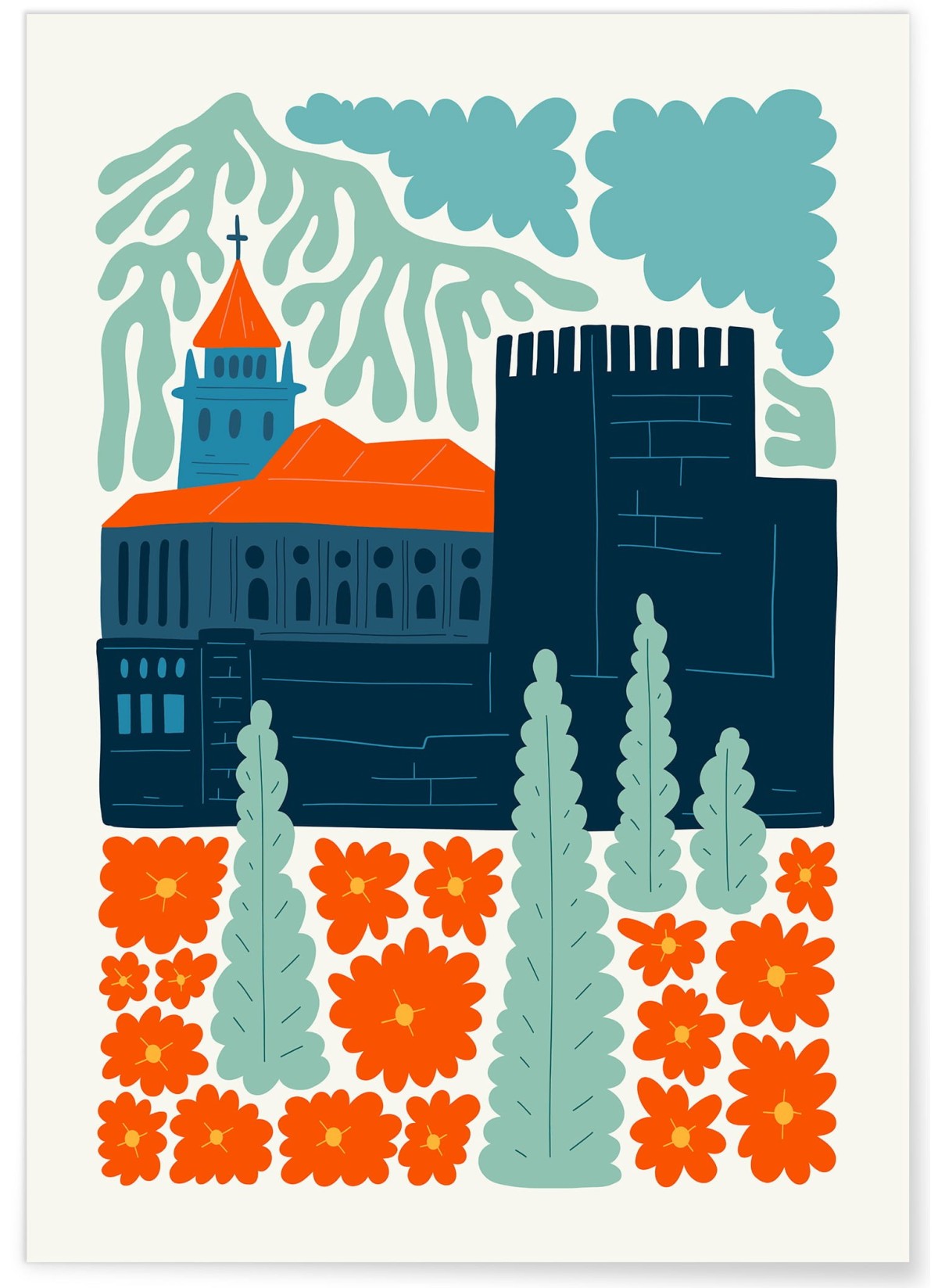 Affiche Espagne Alhambra