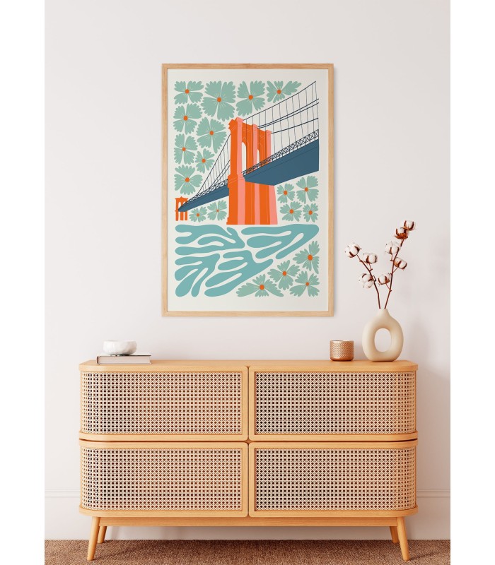 Affiche New York Brooklyn Bridge