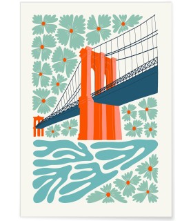Affiche New York Brooklyn Bridge
