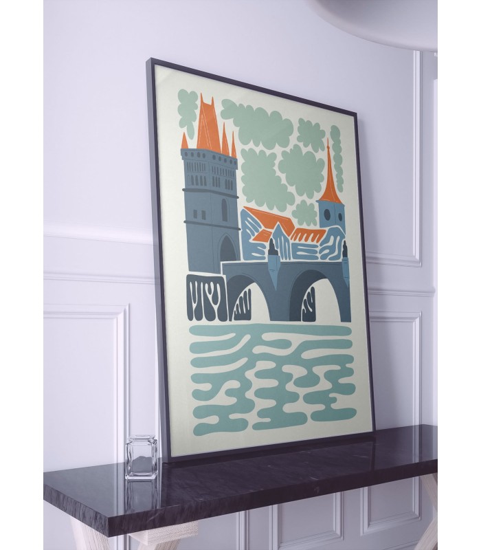 Affiche Prague Charles Bridge