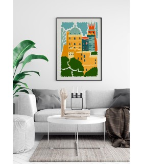 Affiche Portugal Palais national de Pena