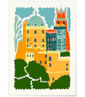 Affiche Portugal Palais national de Pena