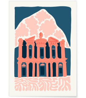 Affiche Jordanie Pétra