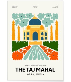 Affiche Inde Taj Mahal 2