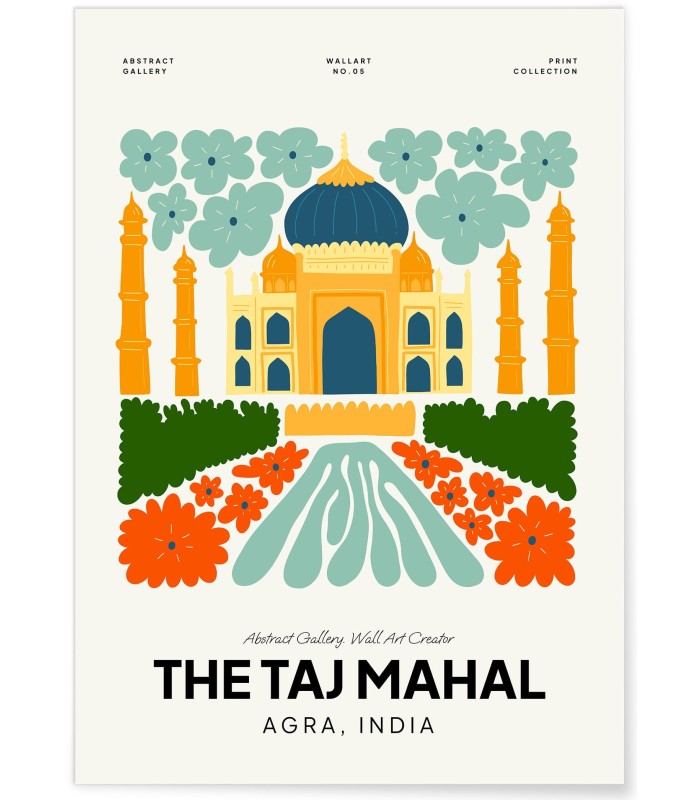 Affiche Inde Taj Mahal 2