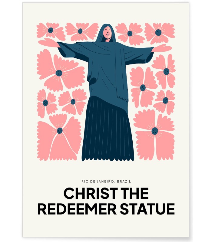 Affiche Rio Statue du Christ Rédempteur