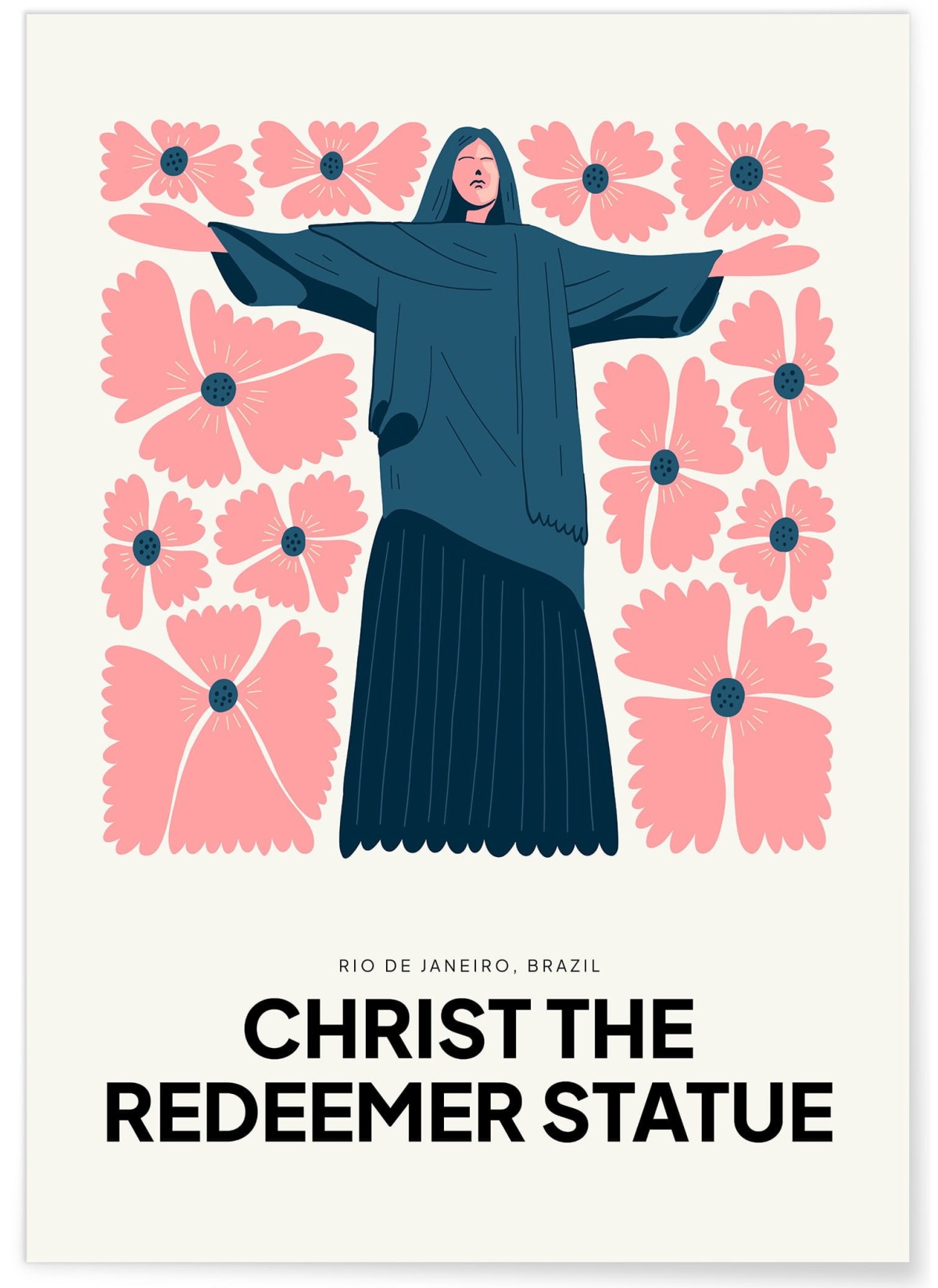 Affiche Rio Statue du Christ Rédempteur