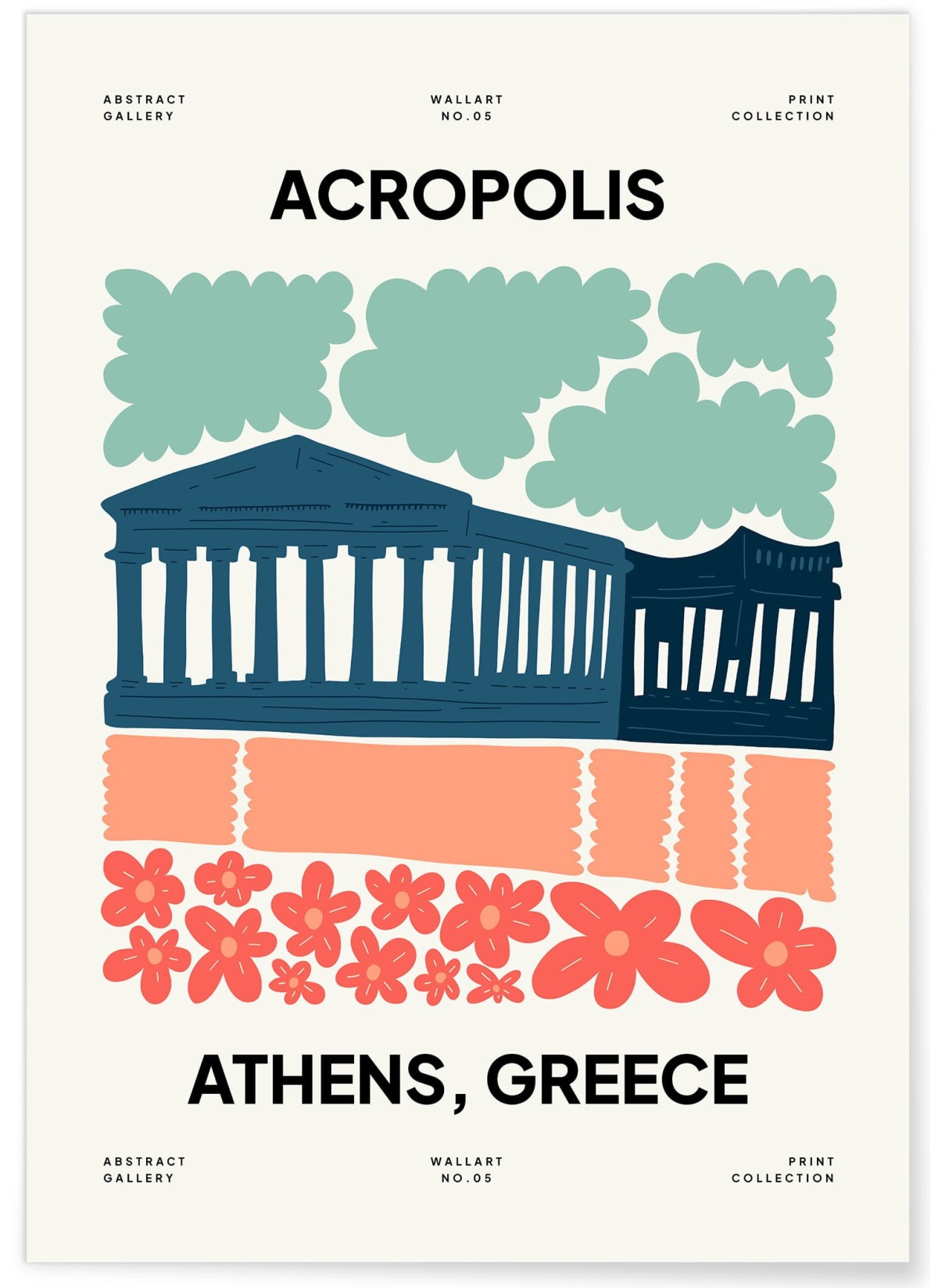 Affiche Grèce Acropolis