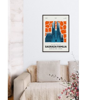 Affiche Espagne Sagrada Familia