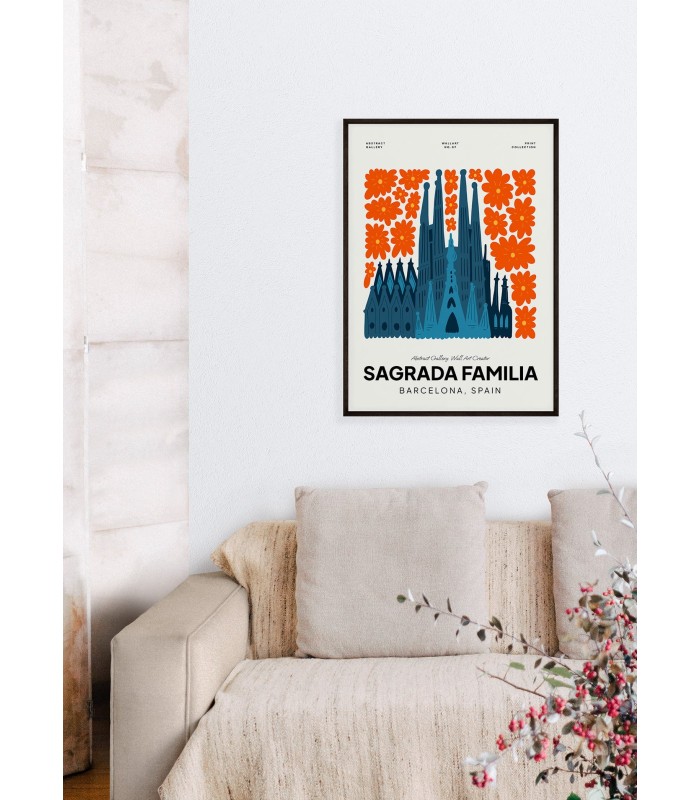 Affiche Espagne Sagrada Familia