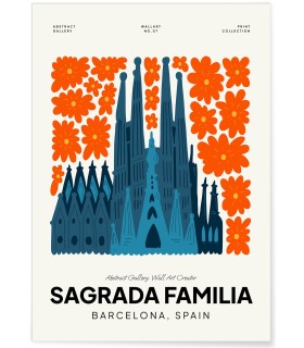 Affiche Espagne Sagrada Familia