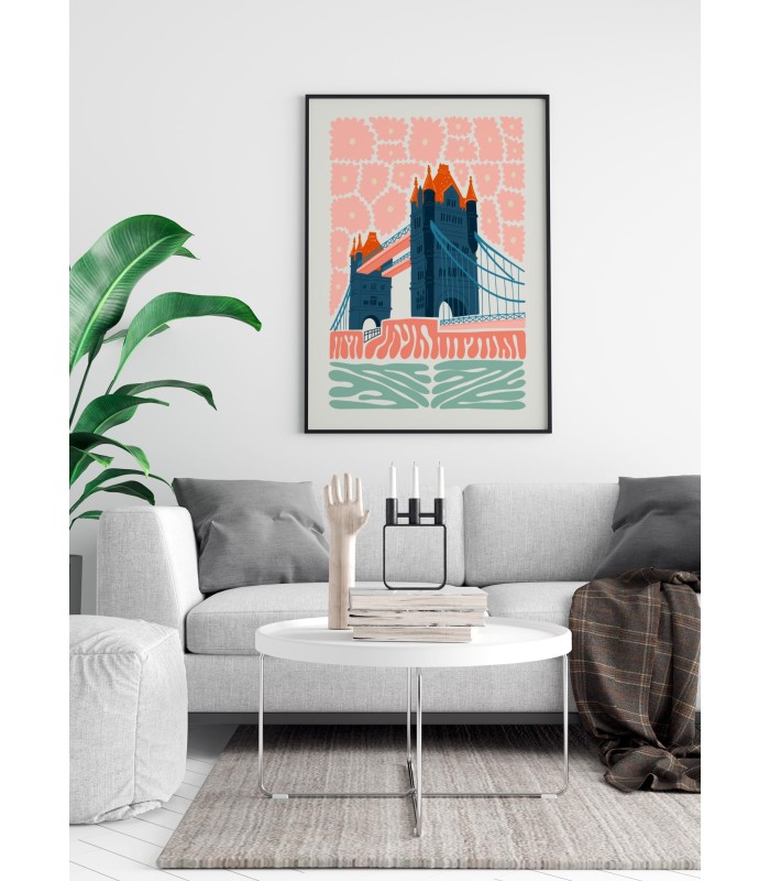 Affiche Londres Tower Bridge