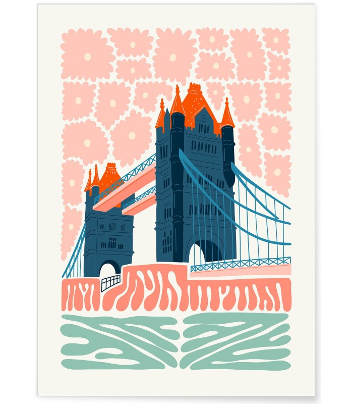 Affiche Londres Tower Bridge