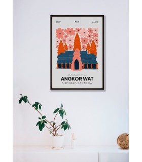 Affiche Cambodge Angkor Wat