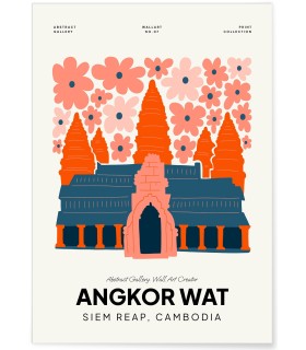 Affiche Cambodge Angkor Wat