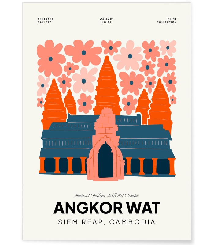 Affiche Cambodge Angkor Wat