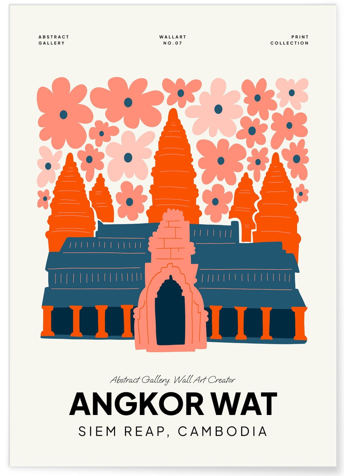 Affiche Cambodge Angkor Wat