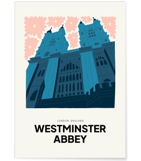 Affiche Londres Westminster Abbey