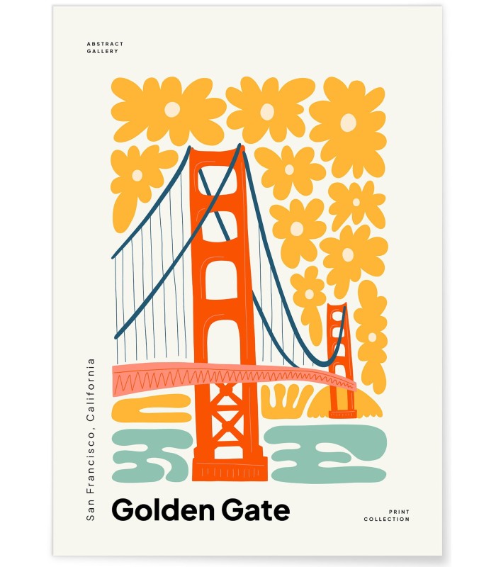 Affiche San Francisco 4 Golden Gate