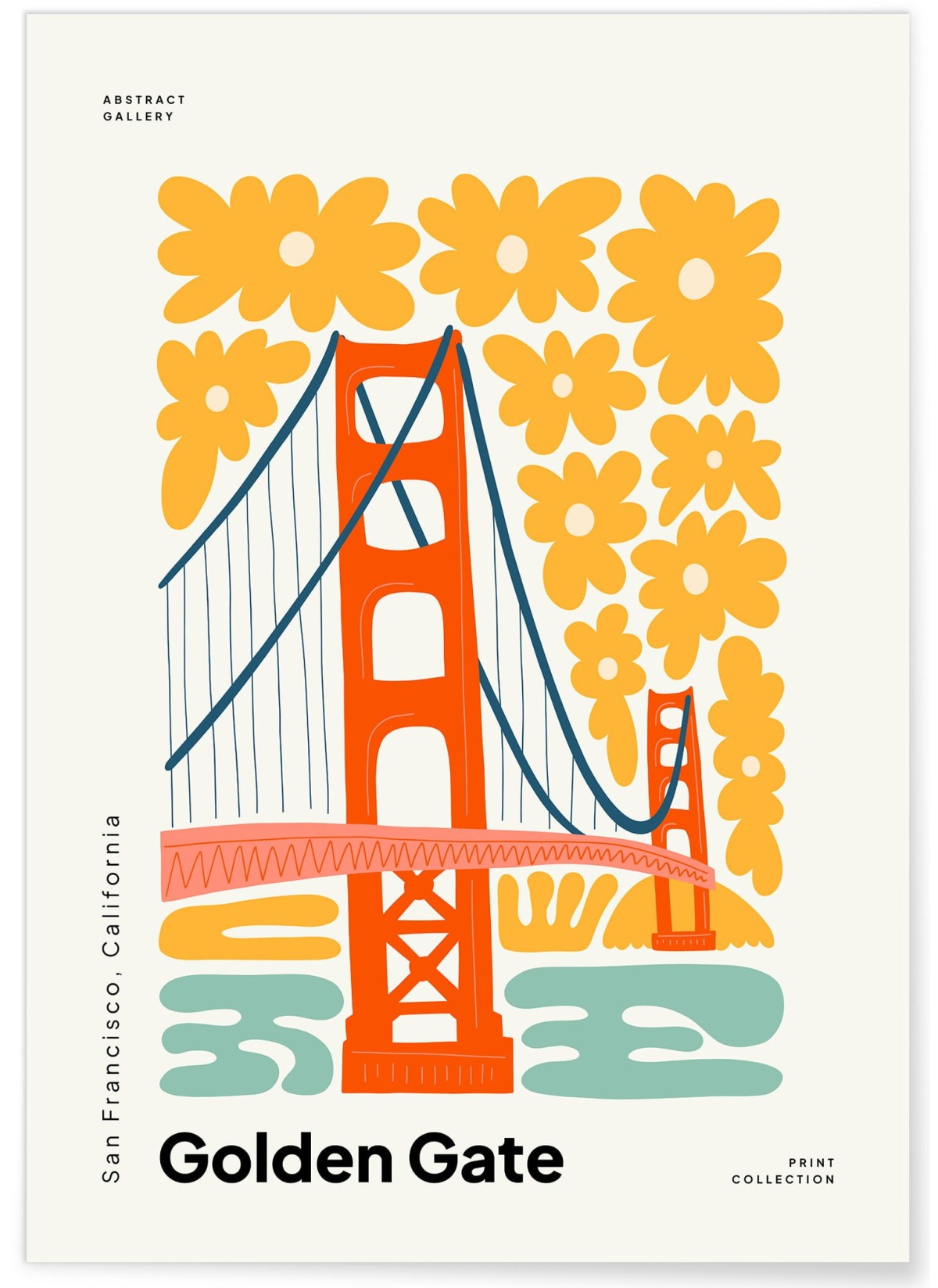 Affiche San Francisco 4 Golden Gate