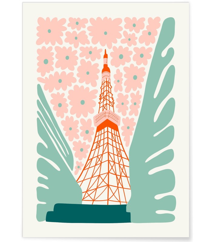Affiche Japon Tokyo Tower