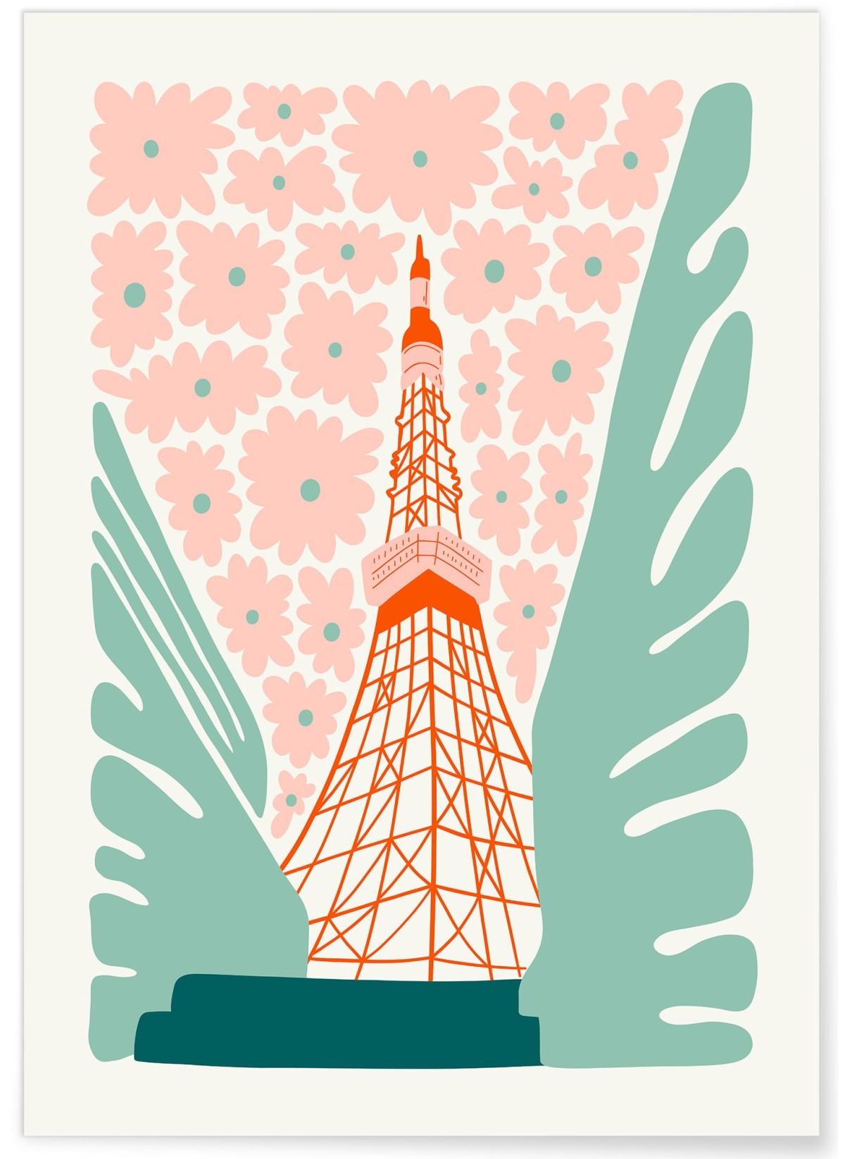 Affiche Japon Tokyo Tower