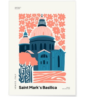 Affiche Venise Basilique Saint Marc