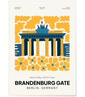 Affiche Berlin Brandbenburg Gate