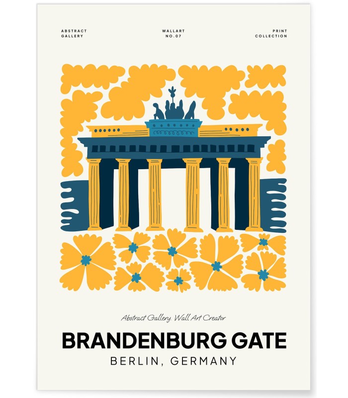 Affiche Berlin Brandbenburg Gate