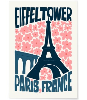 Affiche Paris 5 Tour Eiffel