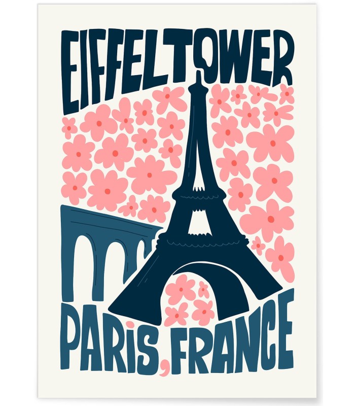 Affiche Paris 5 Tour Eiffel