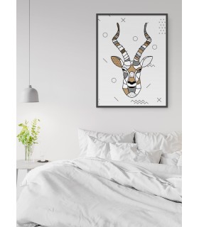 Poster Antilope scandinave