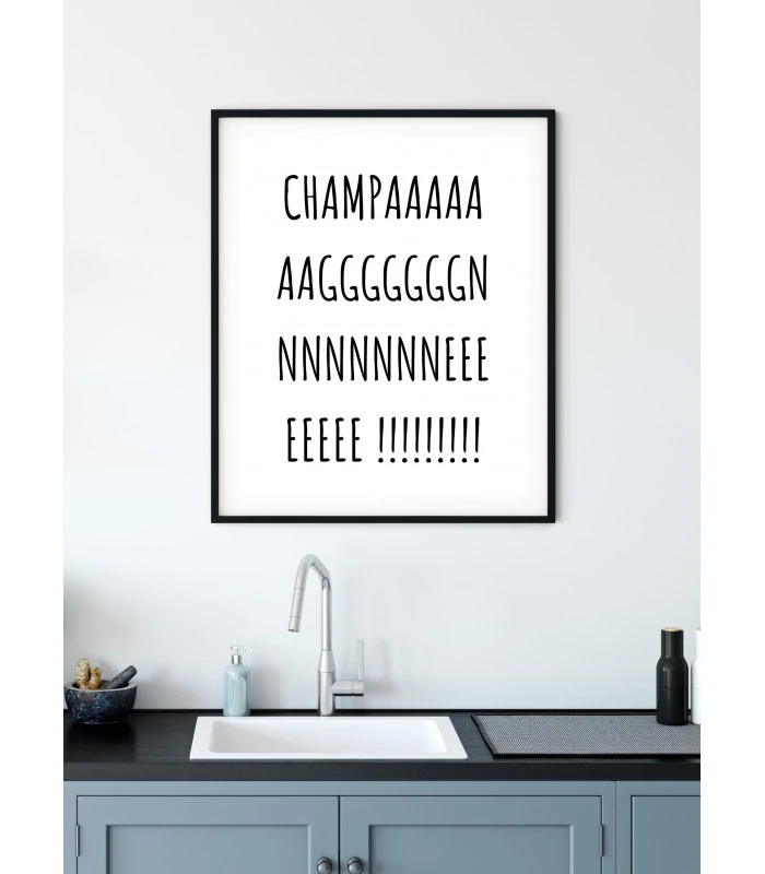 Poster Champagne