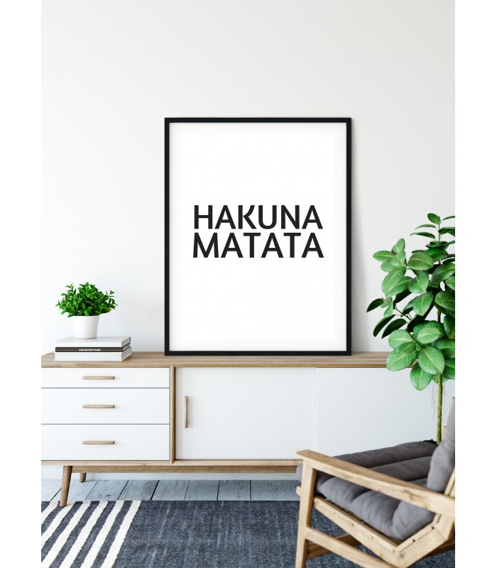 Affiche Hakuna Matata.