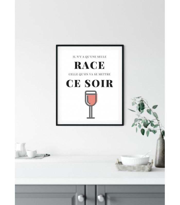 Affiche Il n'y a qu'une seule race...