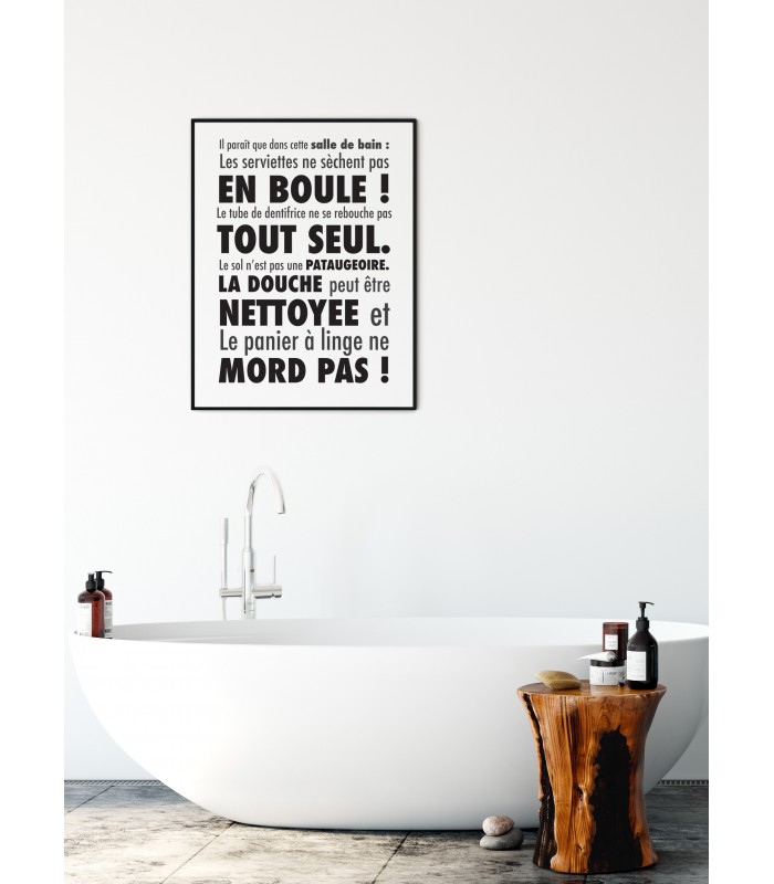 Affiche Il paraît que dans cette salle de bain....