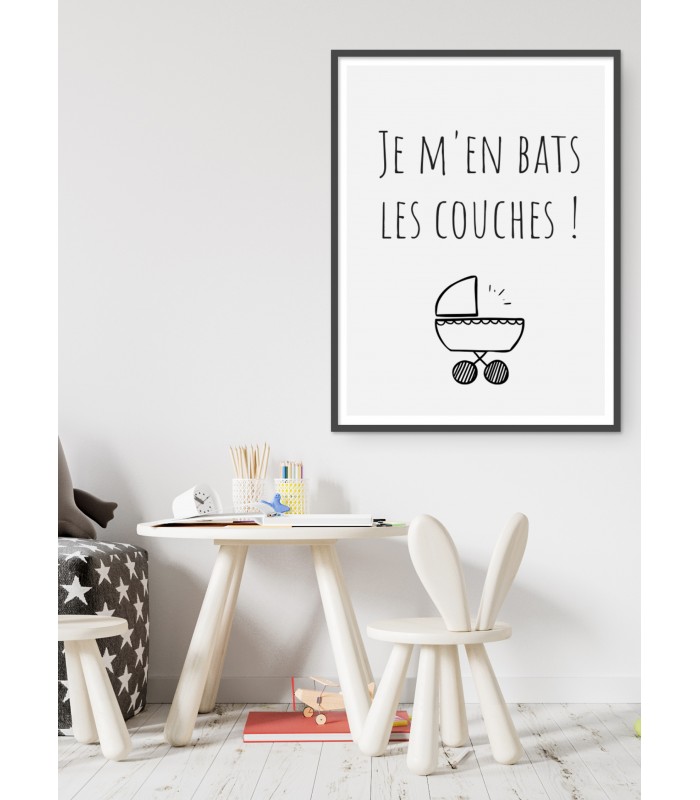 Affiche Je m'en bats les couches