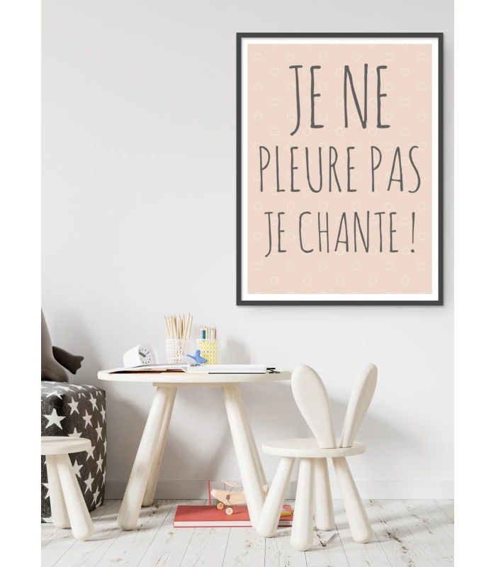 Affiche Je ne pleure pas je chante !