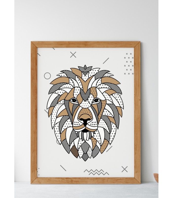 Poster Lion scandinave