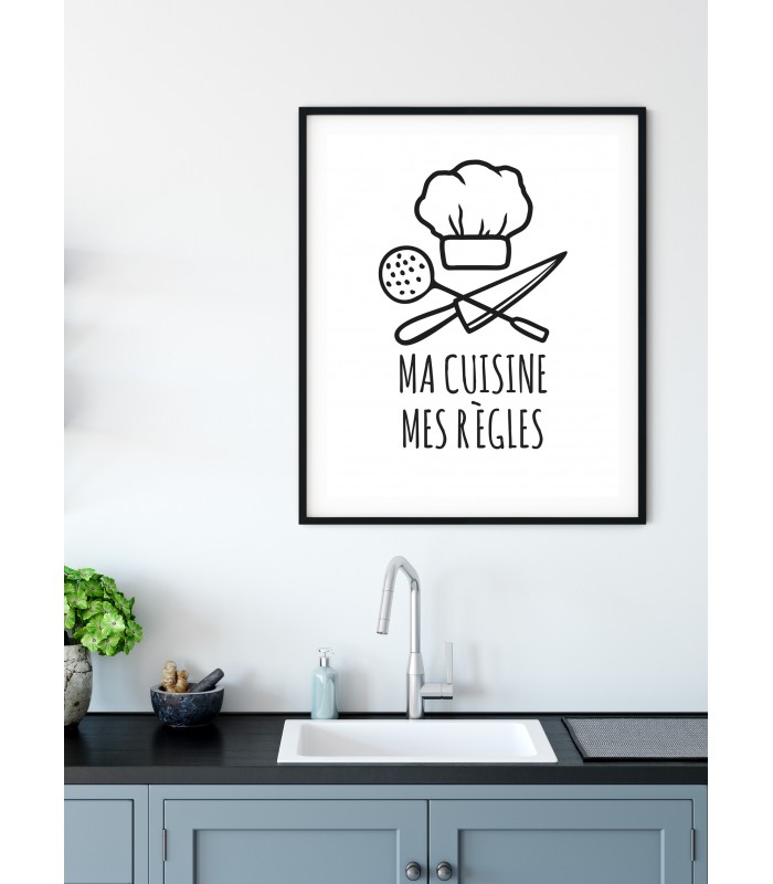 Affiche Ma cuisine - Mes règles