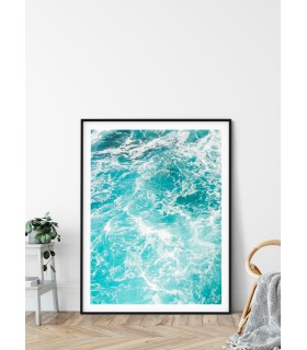 Affiche Nature mer et vagues