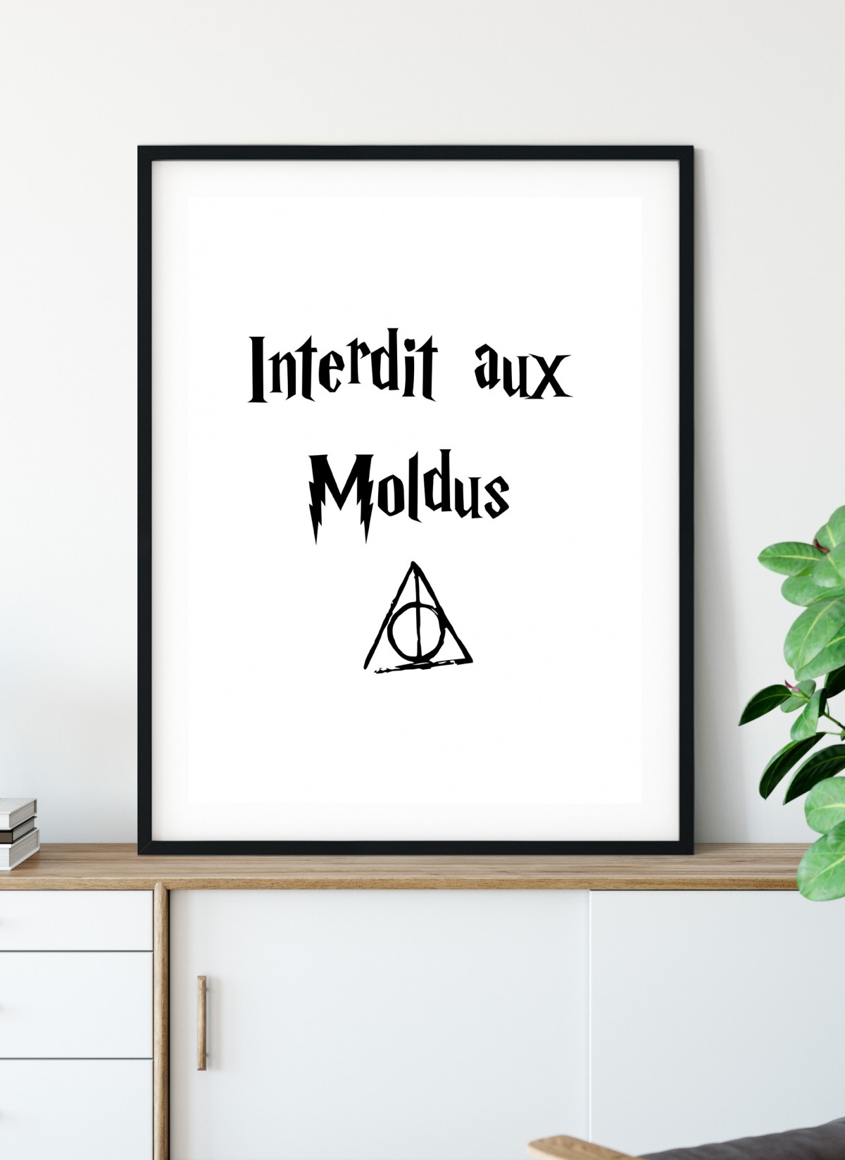 Poster Harry Potter « Interdit aux moldus » L’Afficherie