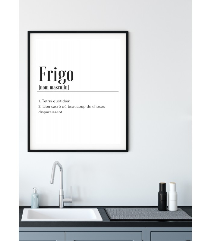 Affiche Définition Frigo