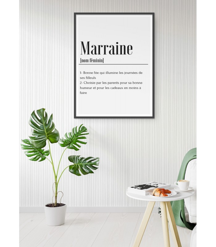 Affiche Définition Marraine