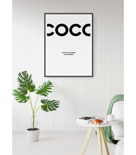 Affiche Coco "I am fashion"