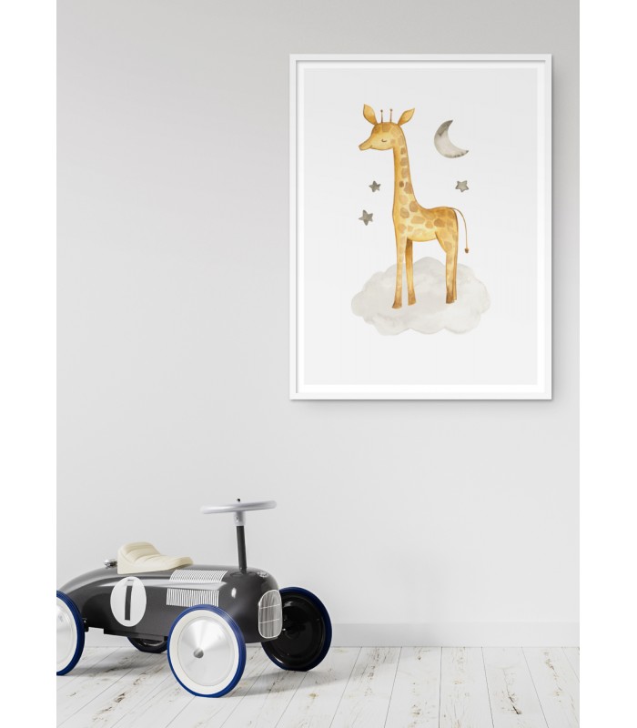 Affiche Enfant Girafe