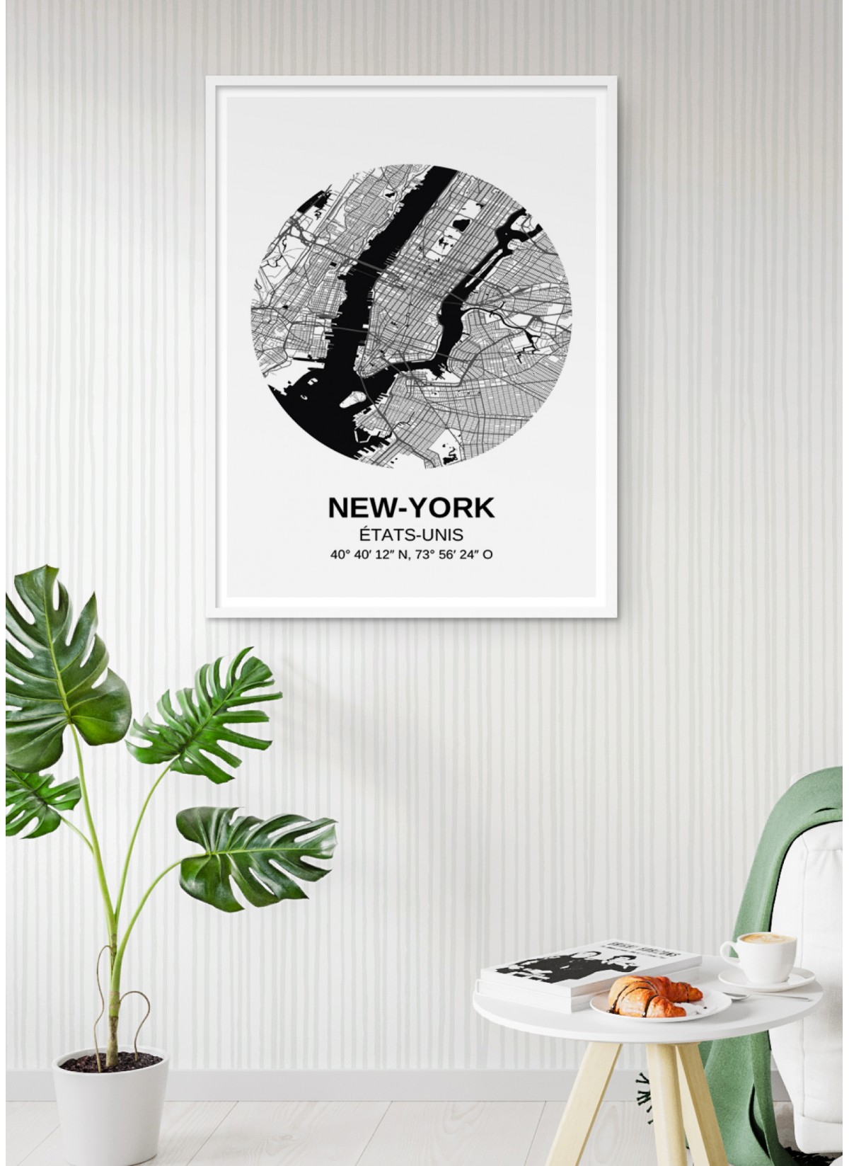 Affiche Carte New York